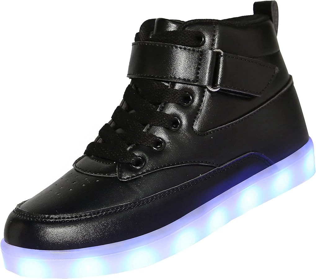 Kids LED Light up Shoes USB Charging Flashing High-top Sneakers for Boys and Girls Child Unisex | Amazon (US)