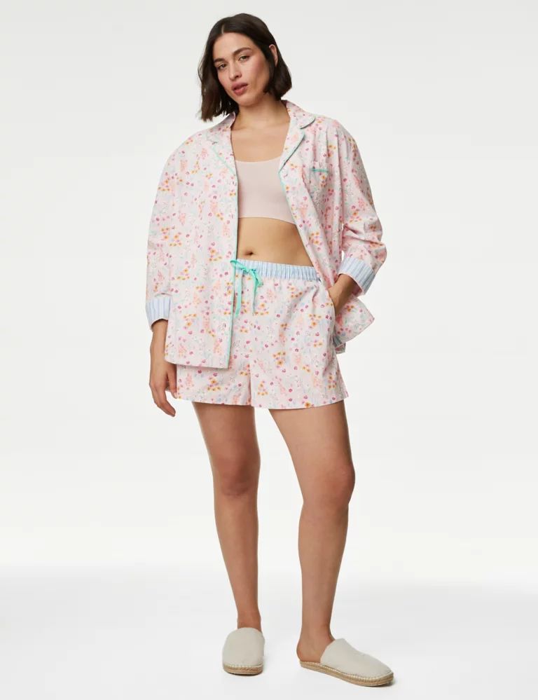 Pure Cotton Floral Pyjama Shorts | Marks & Spencer (UK)