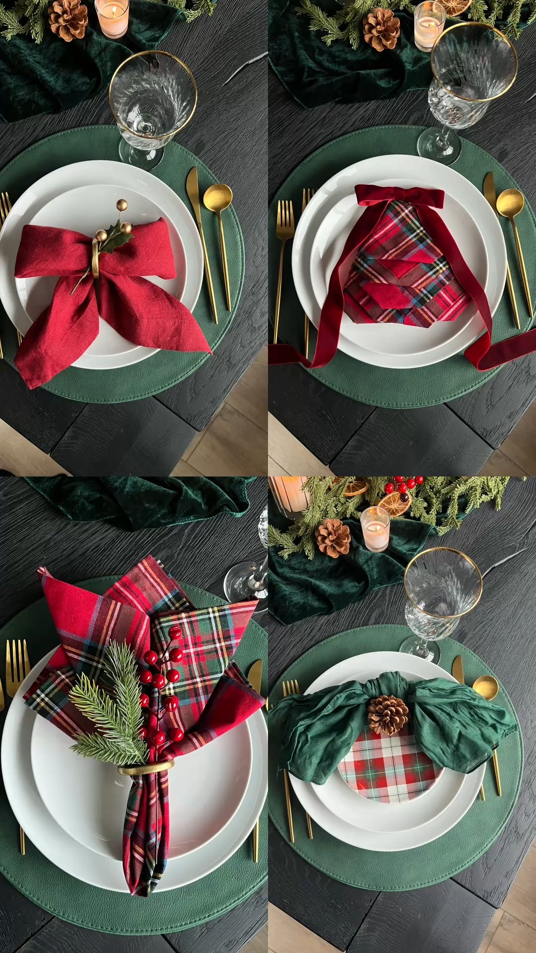 My favorite Plaid napkins, red napkins, Christmas napkins, holiday table, napkin rings, Christmas place settings

#LTKHoliday #LTKHome #LTKSeasonal