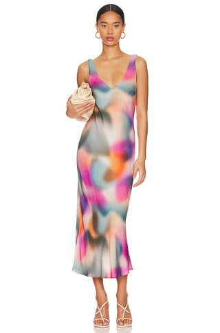LNA V Slip Dress in Kaleidoscope from Revolve.com | Revolve Clothing (Global)