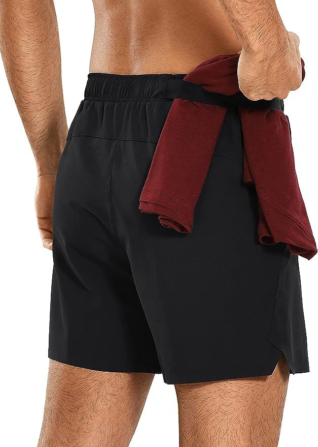 CRZ YOGA Men's Linerless Running Shorts - 6'' Gym Workout Quick Dry Lightweight Athletic Shorts w... | Amazon (US)