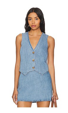 Show Me Your Mumu Vicky Vest in Saltwater from Revolve.com | Revolve Clothing (Global)