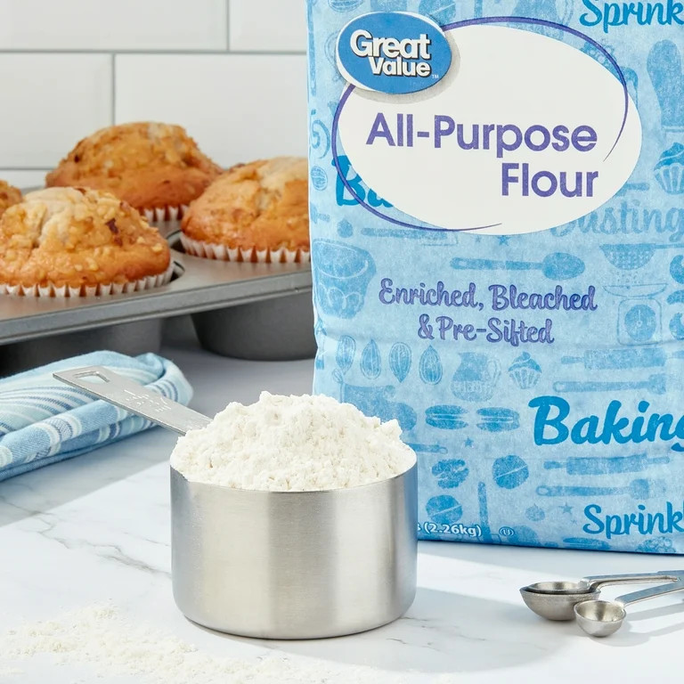 Great Value All-Purpose Enriched Flour, 5LB Bag | Walmart (US)