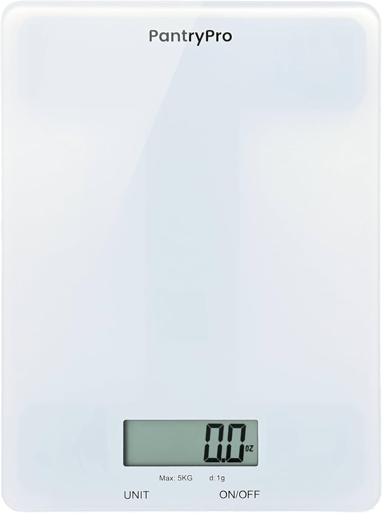 Glass Platform Digital Kitchen Scale - for Food Coffee Lab - LCD Display gram Ounces lb:oz fl.oz ... | Amazon (US)