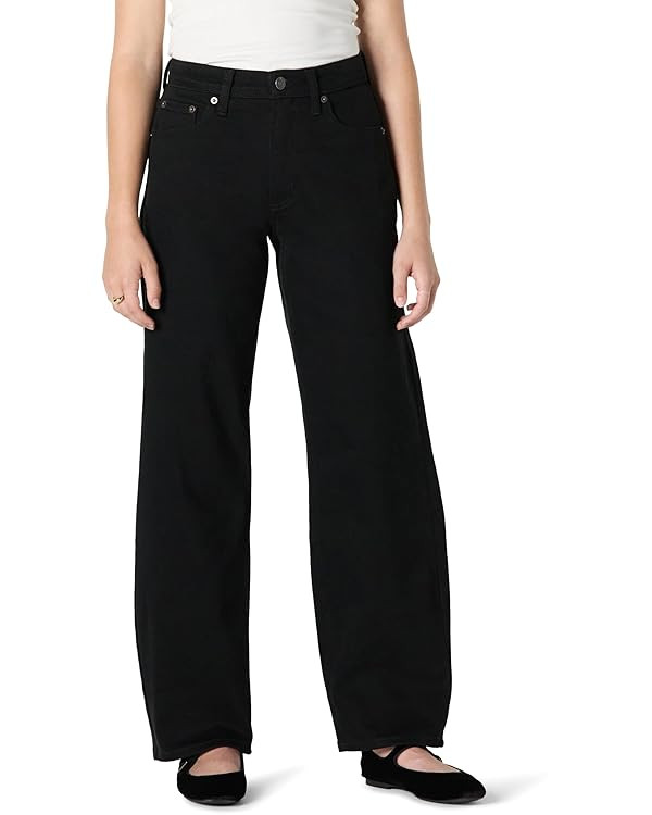Amazon Essentials Womens Low Stretch High-Rise Barrel Leg Jean | Amazon (US)