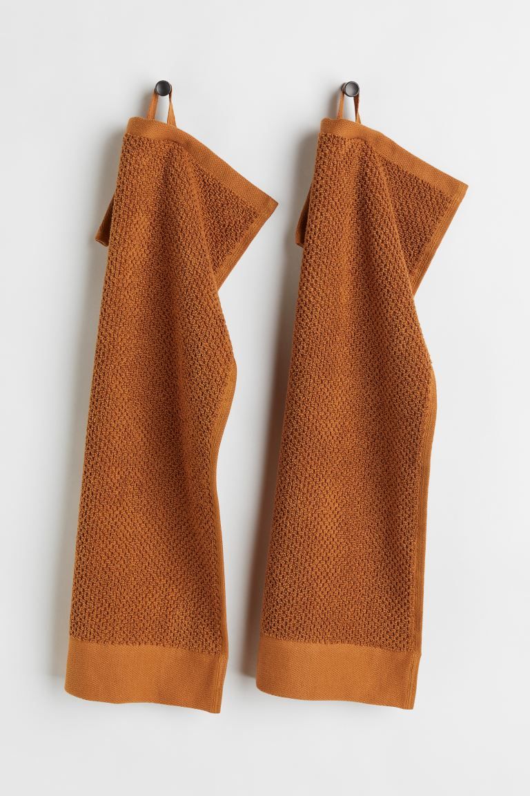 2-pack Cotton Terry Guest Towels | H&M (US + CA)