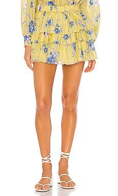 LoveShackFancy Brynlee Skirt in Sunshower Garden from Revolve.com | Revolve Clothing (Global)