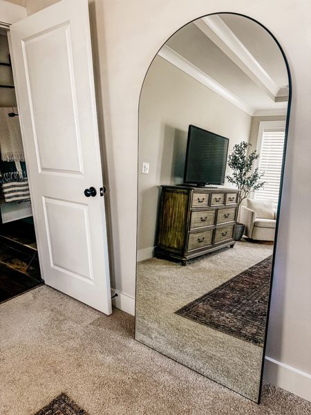 My new arch mirror!! 

Bedroom mirror, large mirror, arch mirror, modern organic bedroom, transitional style bedroom, primary bedroom,

#LTKhome #LTKstyletip #LTKfamily