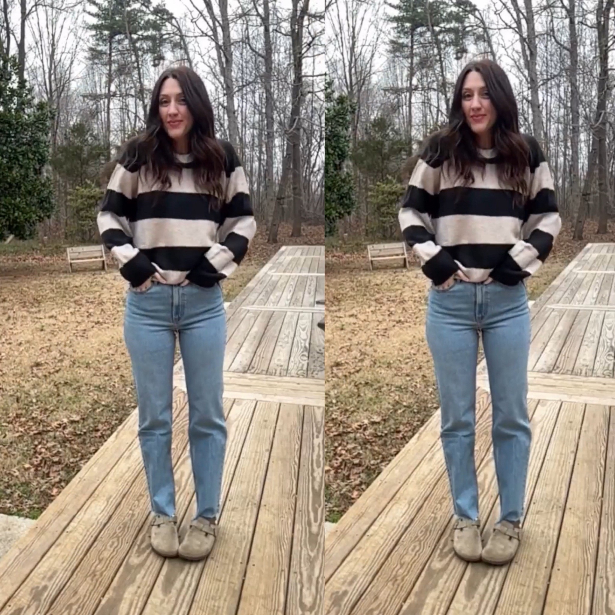 Wearing the 27” regular inseam jeans and small sweater

#LTKOver40 #LTKootd