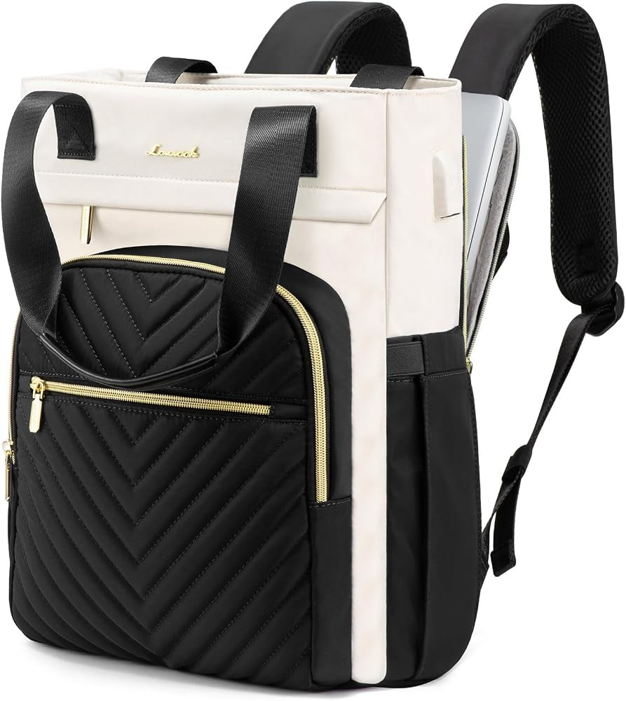 LOVEVOOK Laptop Backpack for Women, 15.6 inch Work Business Backpack with Laptop Compartment, Wid... | Amazon (US)