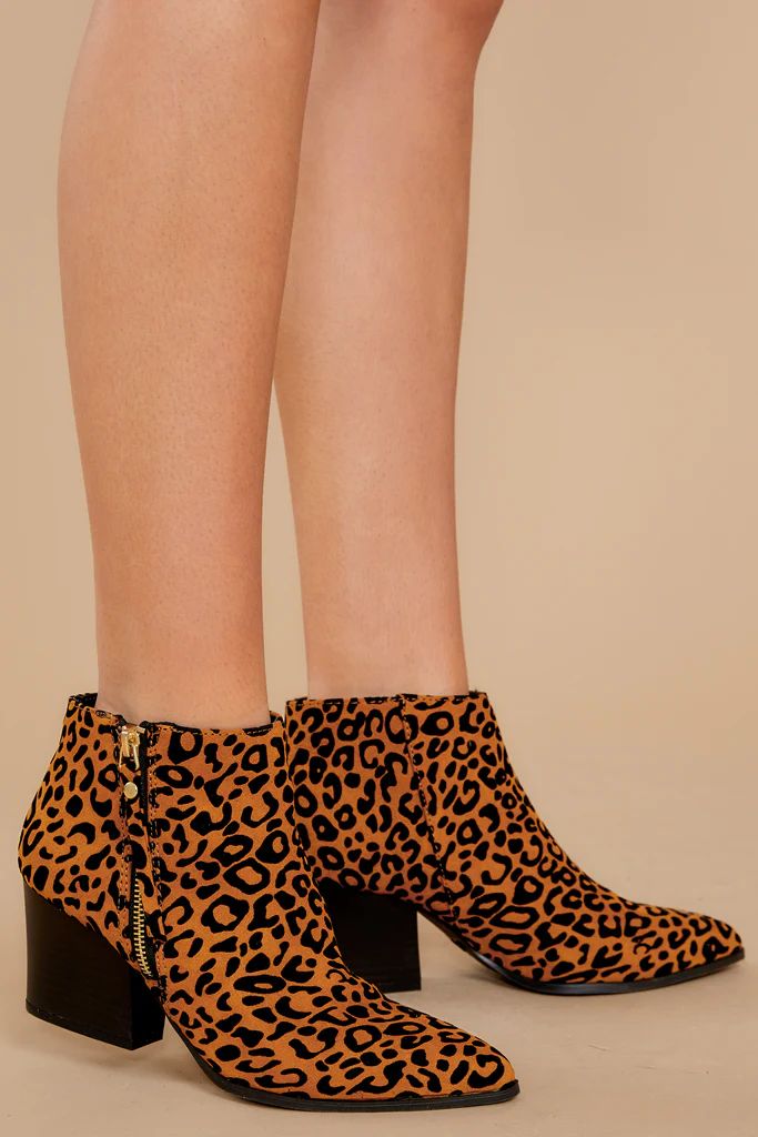 Short Notice Leopard Ankle Boots | Red Dress 