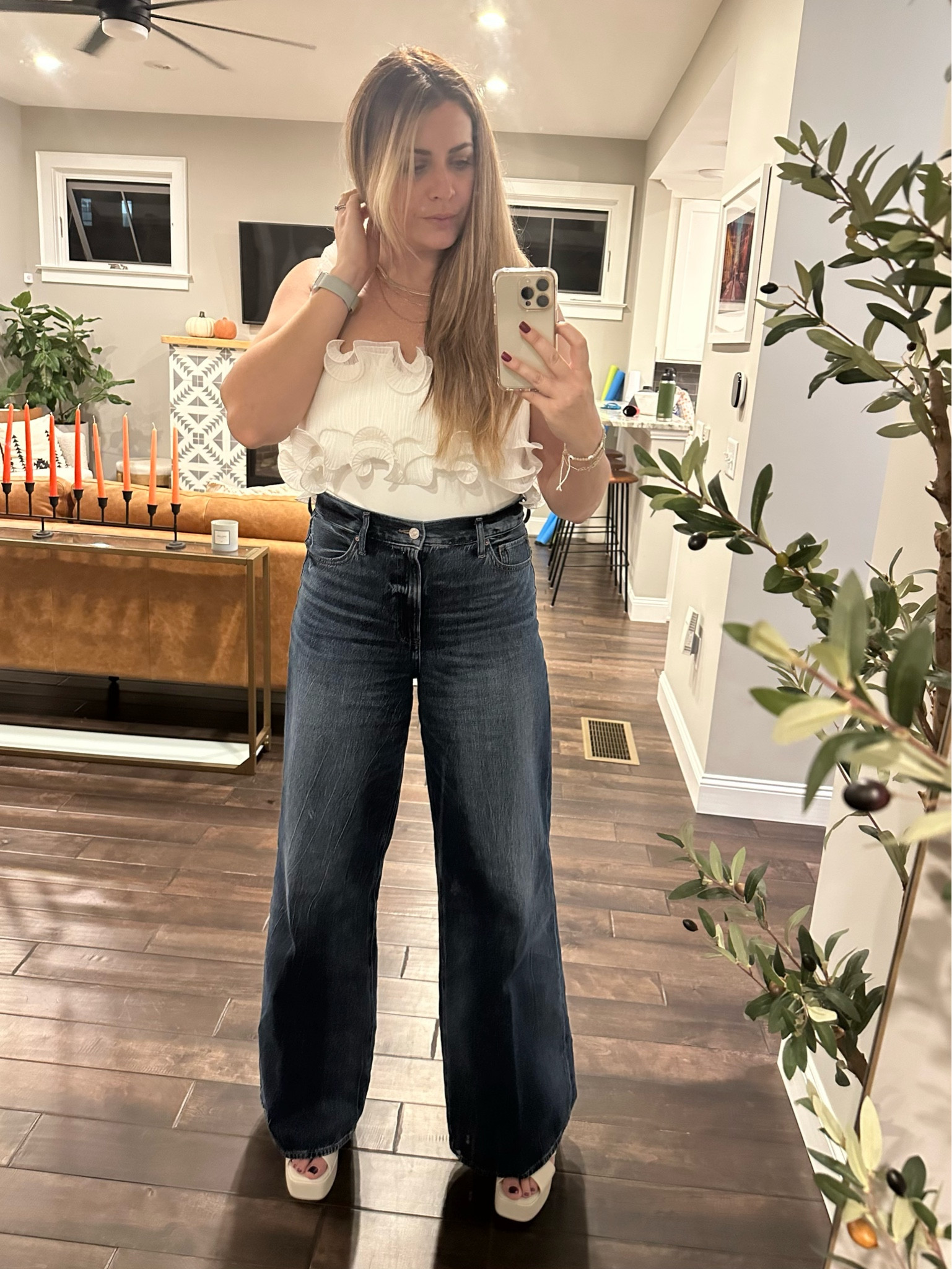 My fav wide leg jeans! These are a must - affordable and comes in different lengths for my small and talls. These super high waisted jeans are now my go to and the darker wash makes them feel a little more elevated. 

#LTKcurves #LTKunder100 #LTKsalealert