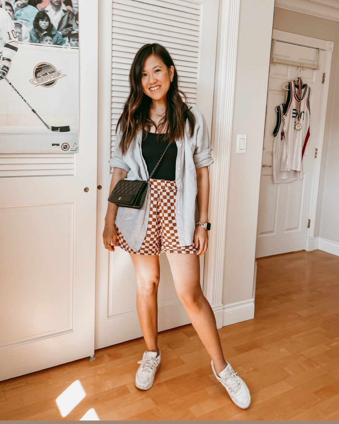 my fave amazon set but mixed with last years fave checkered set. Using blue like a neutral per usual. #summerset 

#LTKstyletip #LTKtravel #LTKSeasonal