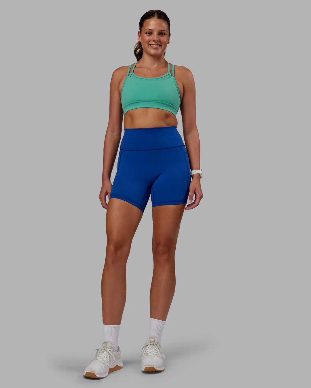 Fusion Ultra High-Rise 6" Short Pockets - Blue Quartz | LSKD | LSKD
