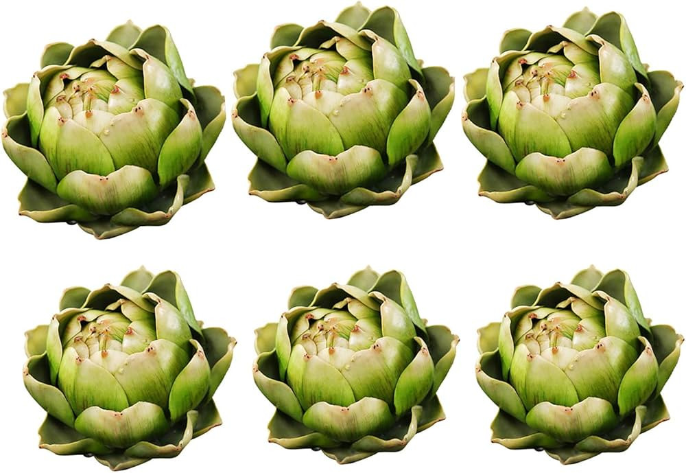 CABINAHOME Fake Artificial Artichoke Vegetables Faux Plastic Artichoke Wedding Party Table Home P... | Amazon (US)