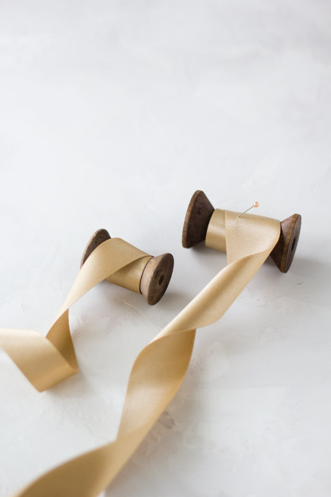 Pale Gold Champagne Luster Double-faced Satin Ribbon 5/8 7/8 1.5 2.5 - Etsy | Etsy (US)