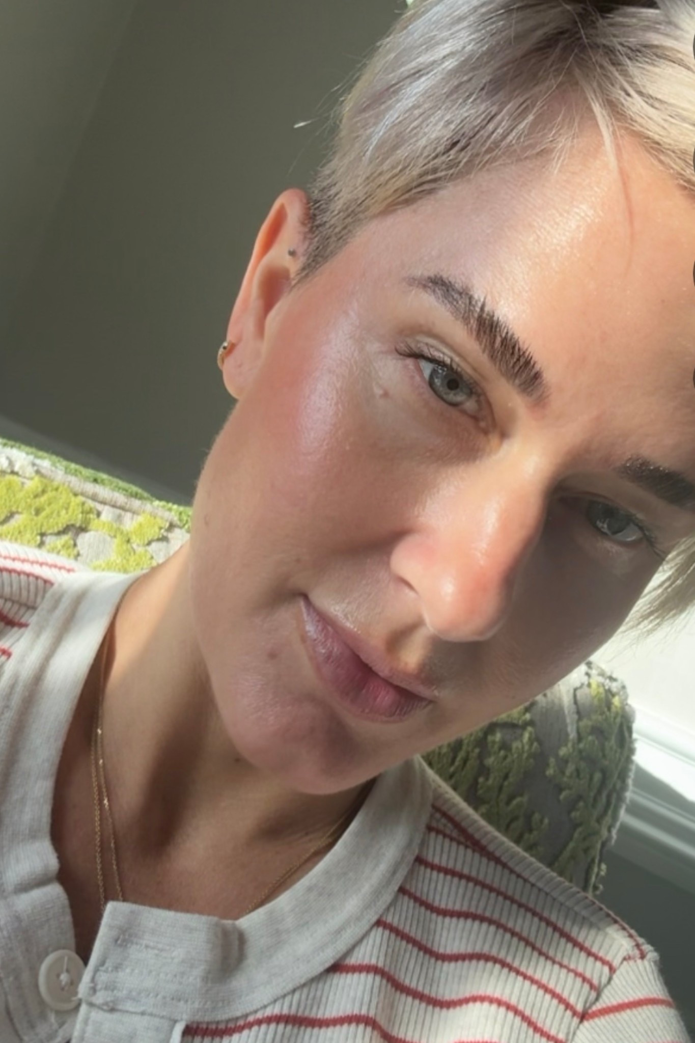 Face makeup . Color in ilia is Paloma and rhode blush is sleepy girl 