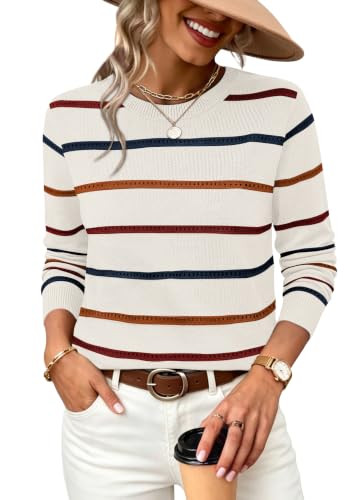 WIHOLL Fall Outfits for Women 2026 Hollow Out Knit Sweater Fashion Clothing | Amazon (US)