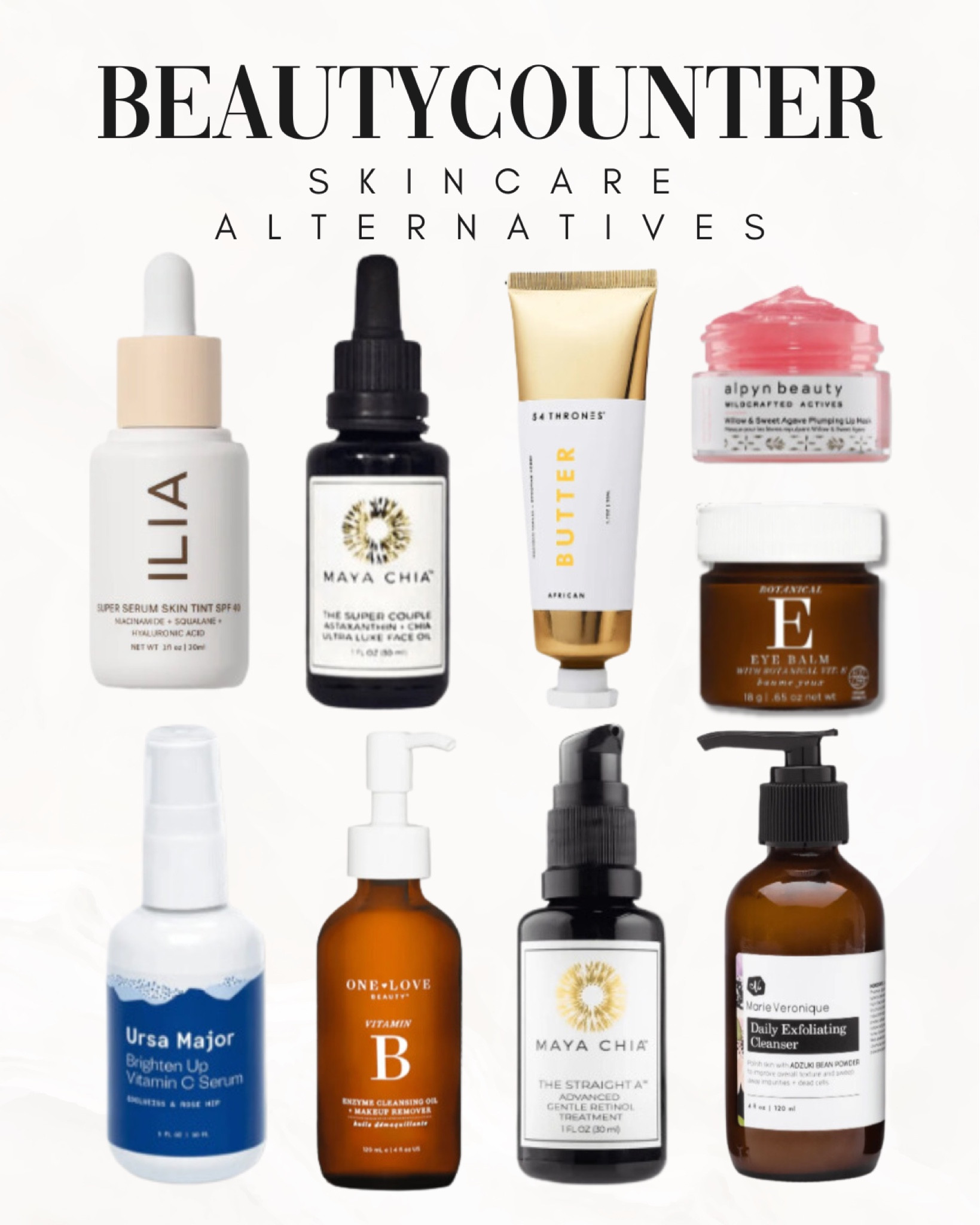 Beautycounter Skincare Alternatives


Skincare  beauty  summer skincare  skincare routine  beauty routine  skin tint  serum  eye balm  retinol treatment  summer skincare  skin routine  lip care  

#LTKBeauty #LTKStyleTip #LTKSeasonal