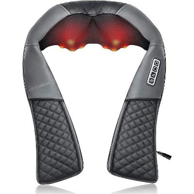 Medcursor Neck Massager, Portable Electric Shiatsu Back Massage Device with Heat, Deep Tissue 3D Kneading Pillow for Muscle Pain Relief (No Battery) | Target