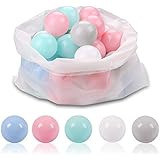 TrendBox 100 Macaron Ball Pit Balls Ocean Ball for Babies Kids Children Soft Plastic Birthday Par... | Amazon (US)