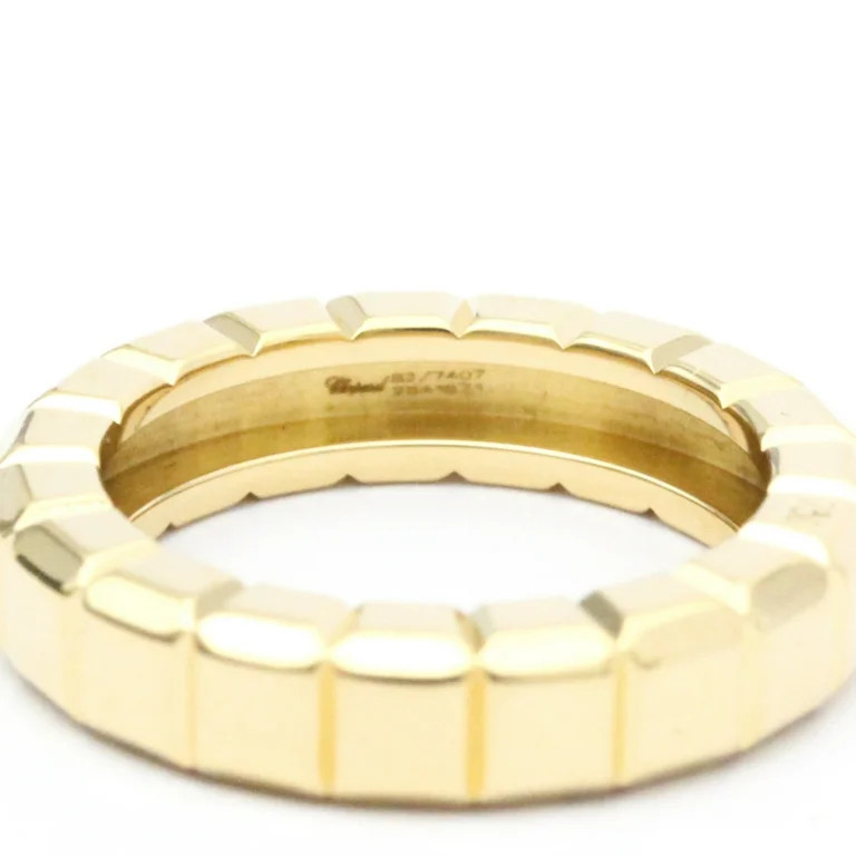 Authenticated Used Chopard Ice Cube 82/7407 Yellow Gold (18K) Fashion No Stone Band Ring Gold | Walmart (US)