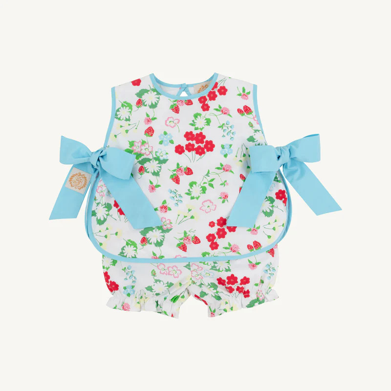 Talbott Tie Side - Garrison Garlands with Winter Park Pink | The Beaufort Bonnet Company