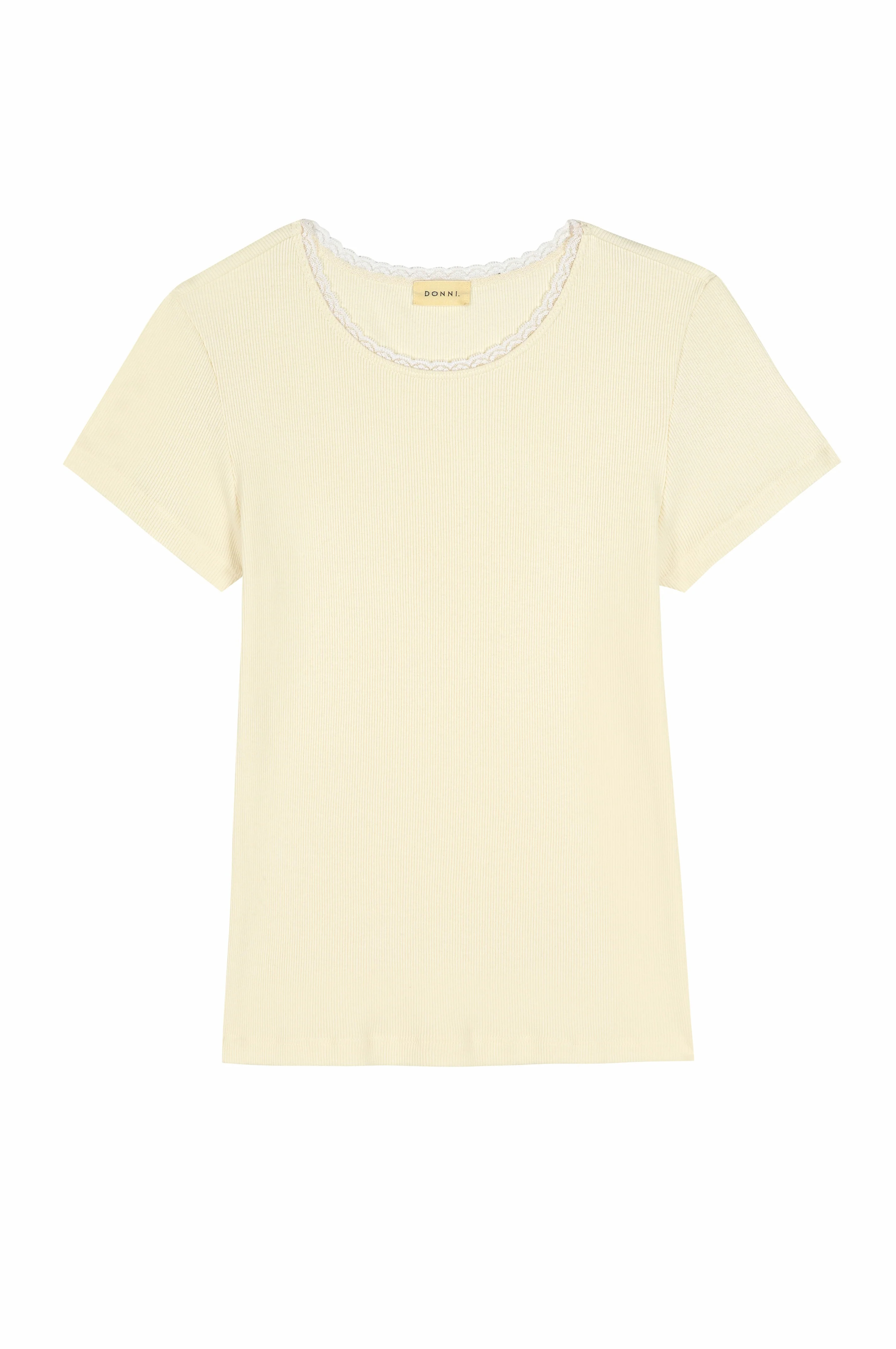 The Vintage Rib Lace Tee | DONNI.