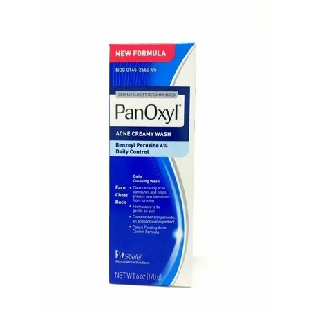 Panoxyl 4 Benzoyl Peroxide Acne Foaming Face Wash 4% Benzoyl Peroxide 6Oz. | Walmart (US)
