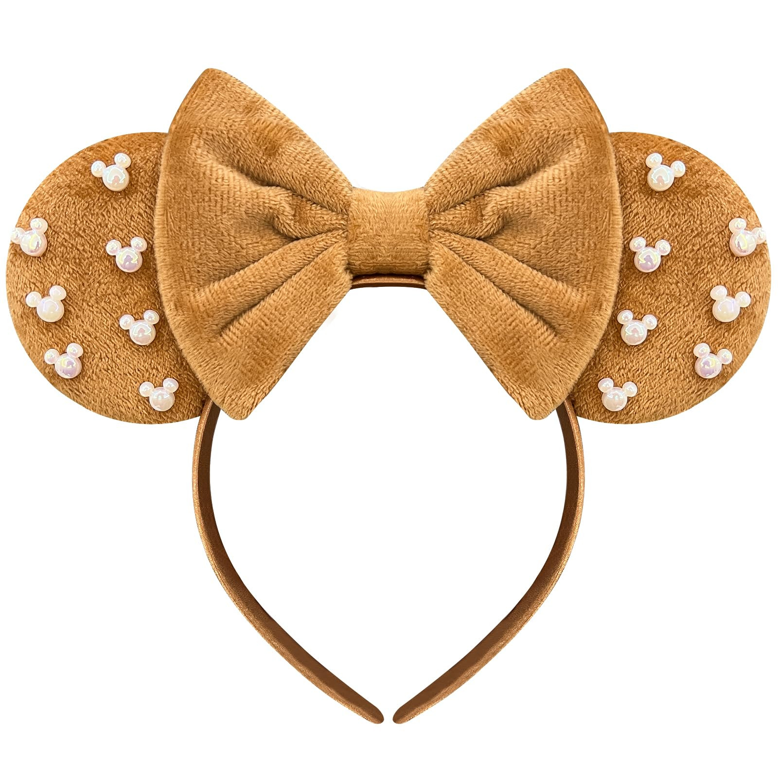 Trnerm Green Fuzzy Mouse Ears Headband for Women, Cute Beads Headband with Bows，Halloween Costu... | Amazon (US)