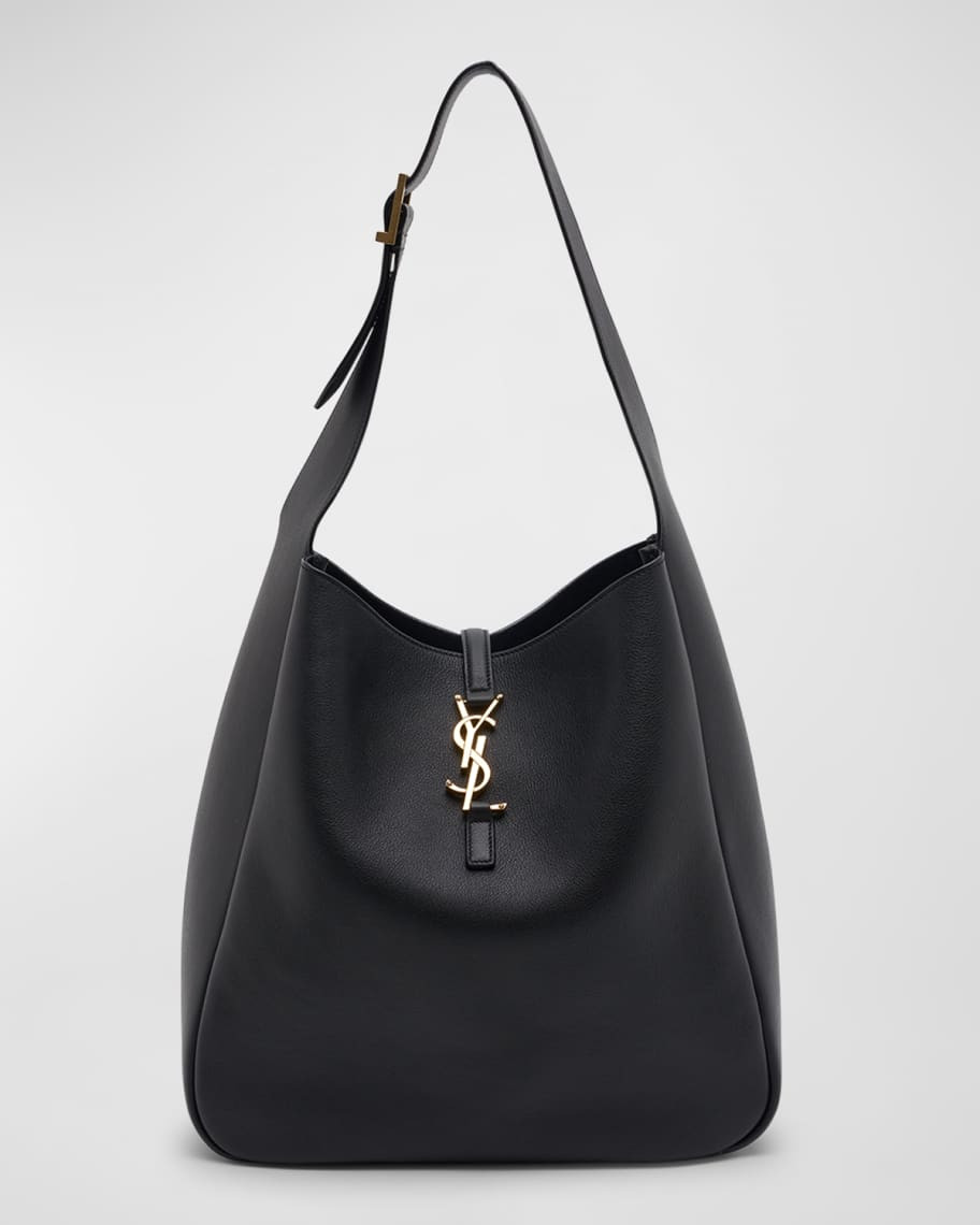 Saint Laurent Le 5A7 Large YSL Shoulder Hobo Bag in Smooth Leather | Neiman Marcus