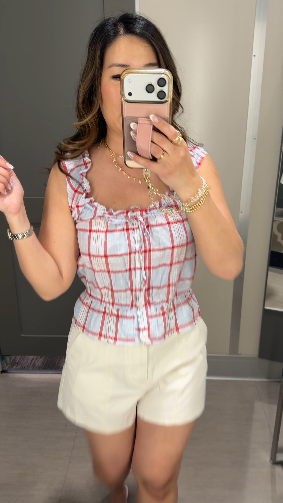 Target red, white and blue tank: Small
(Could maybe do Medium)