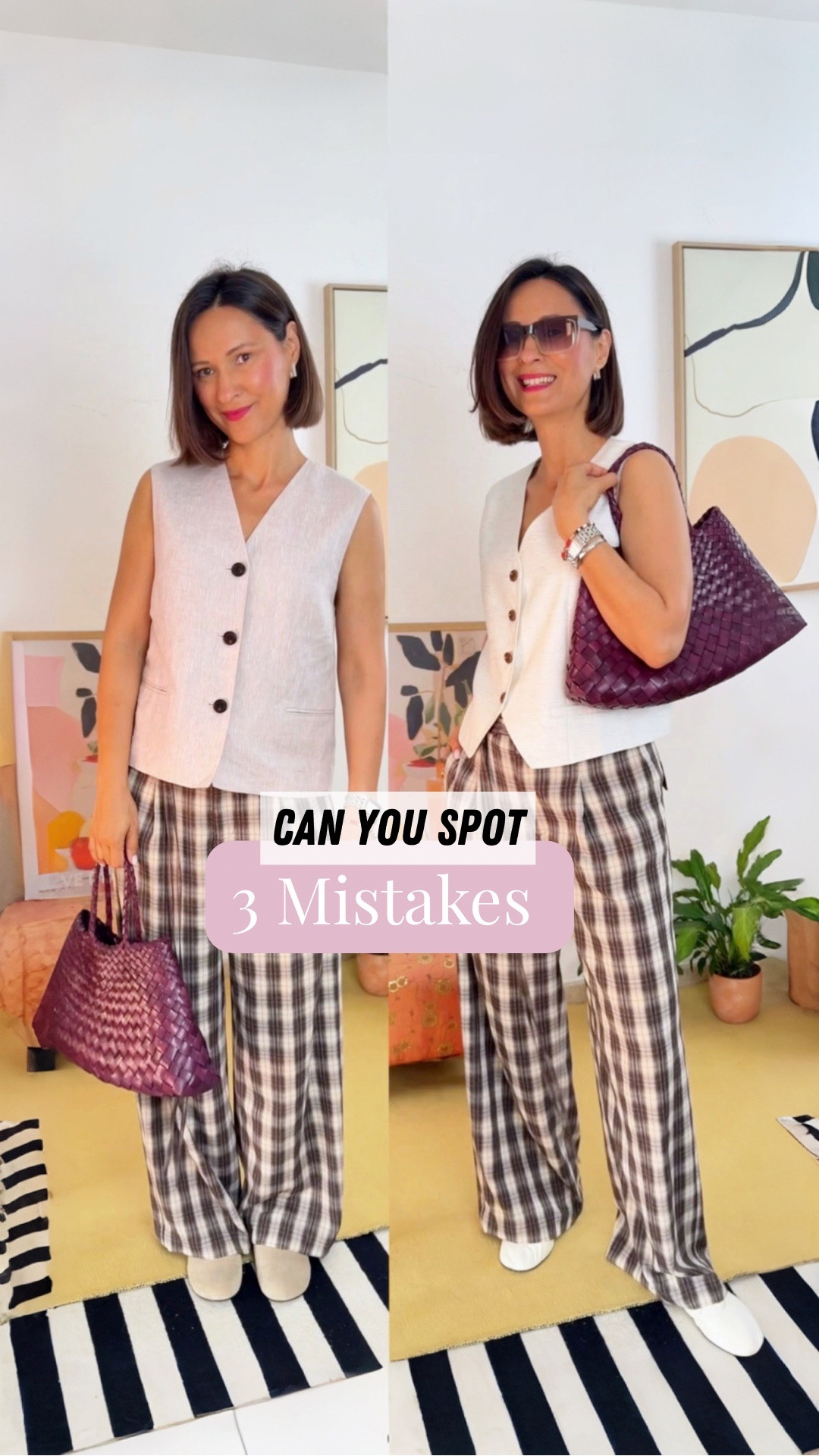 Pants are in size S / white linen vest is in size M / pale lilac vest - XS 💕

#LTKOver40