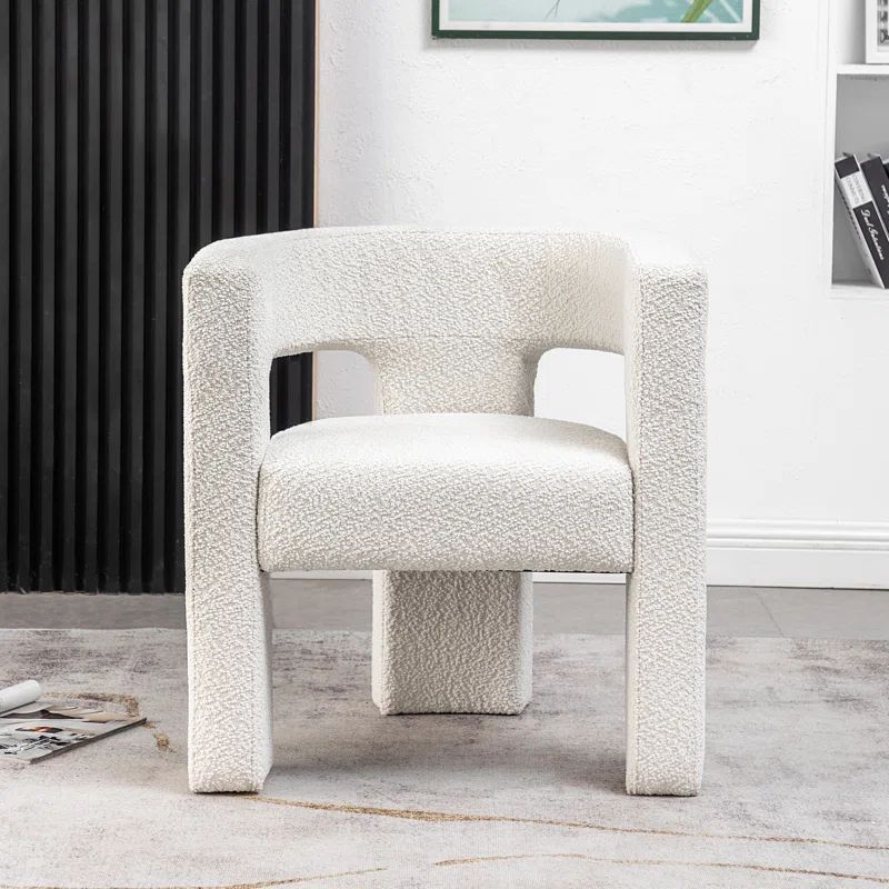 Brycie 28" Wide Boucle Upholstered Barrel Chair | Wayfair North America