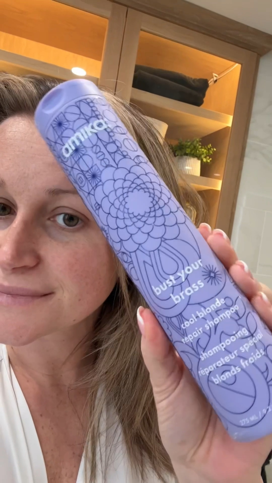 Felt a little brassy so let’s knock it out + brighten things up with Amika’s Bust Your Brass shampoo. ✨🪮🧴 This was one of my favorites when I was platinum to keep me BRIGHT blonde! 

#LTKBeauty #LTKmorningroutine #LTKgrwm