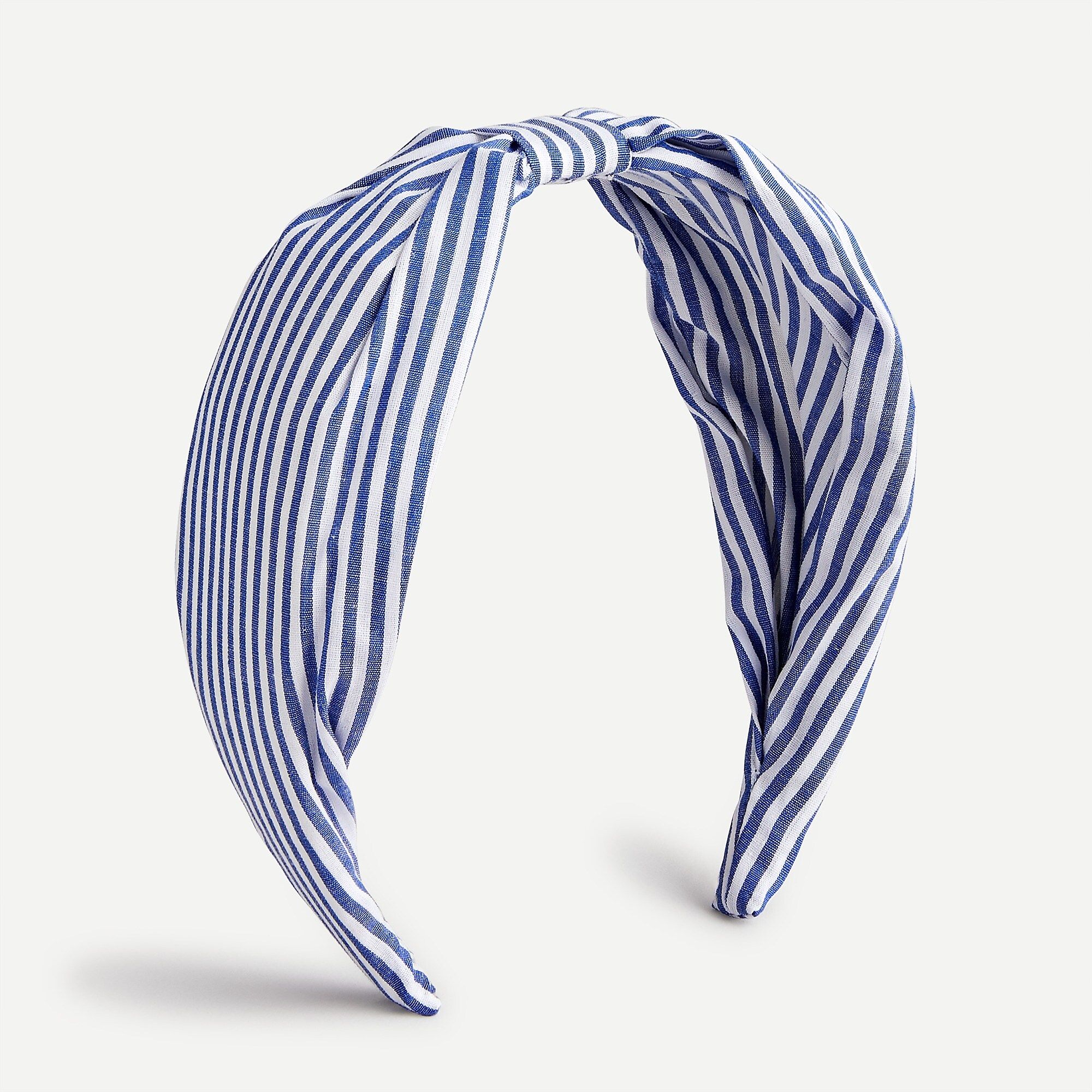 Wide knot headband in seersucker | J.Crew US