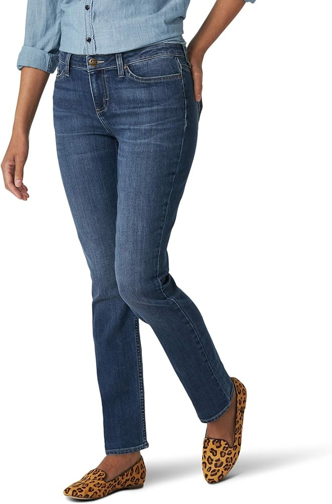 Lee Womens Legendary Mid Rise Straight Leg Jean | Amazon (US)