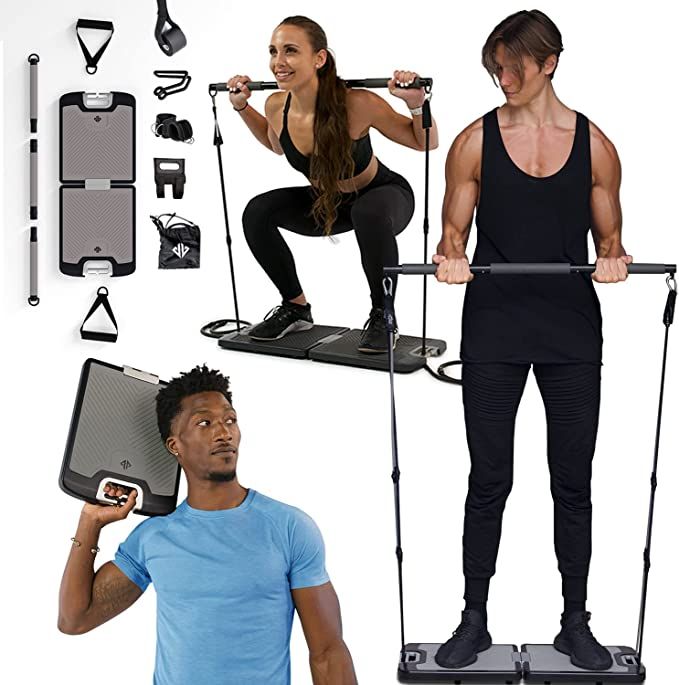 EVO Gym - Portable Home Gym Strength Training Equipment, at Home Gym | All in One Gym - 10 Resist... | Amazon (US)