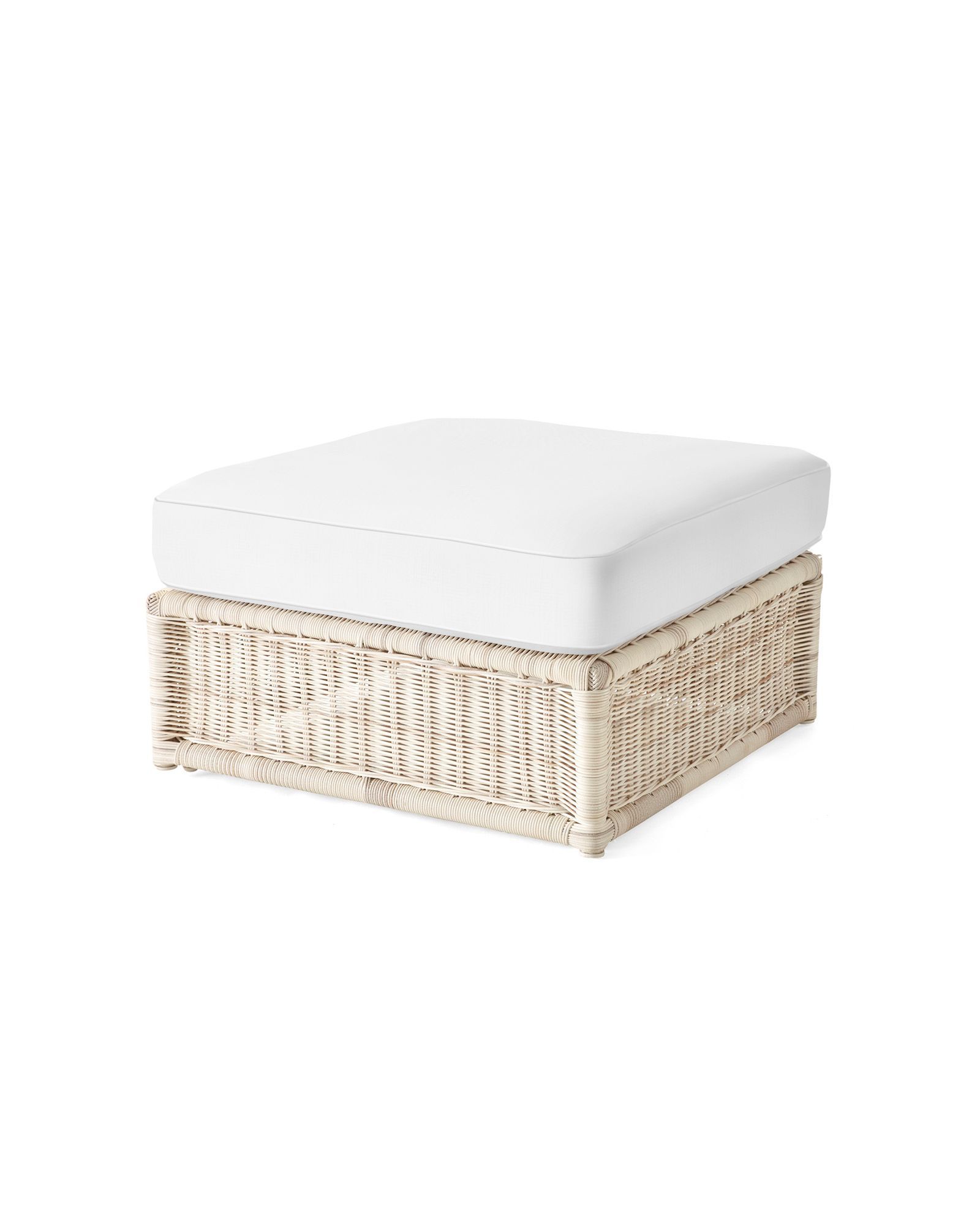 Pacifica Ottoman - Driftwood | Serena and Lily