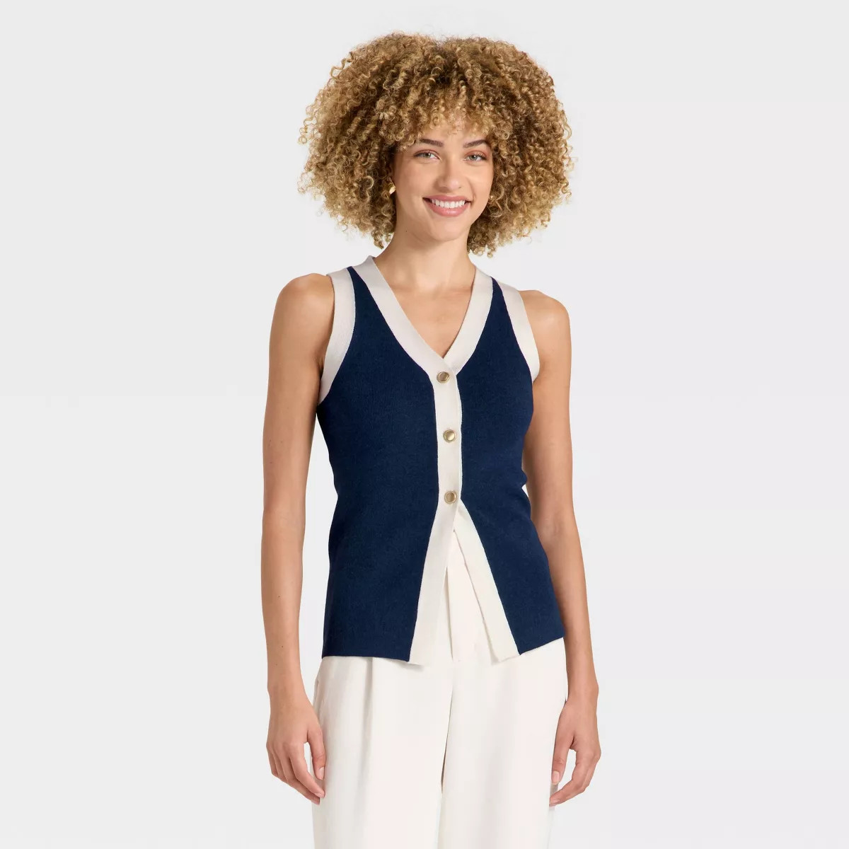 Women's Button Sweater Vest - A New Day™ | Target