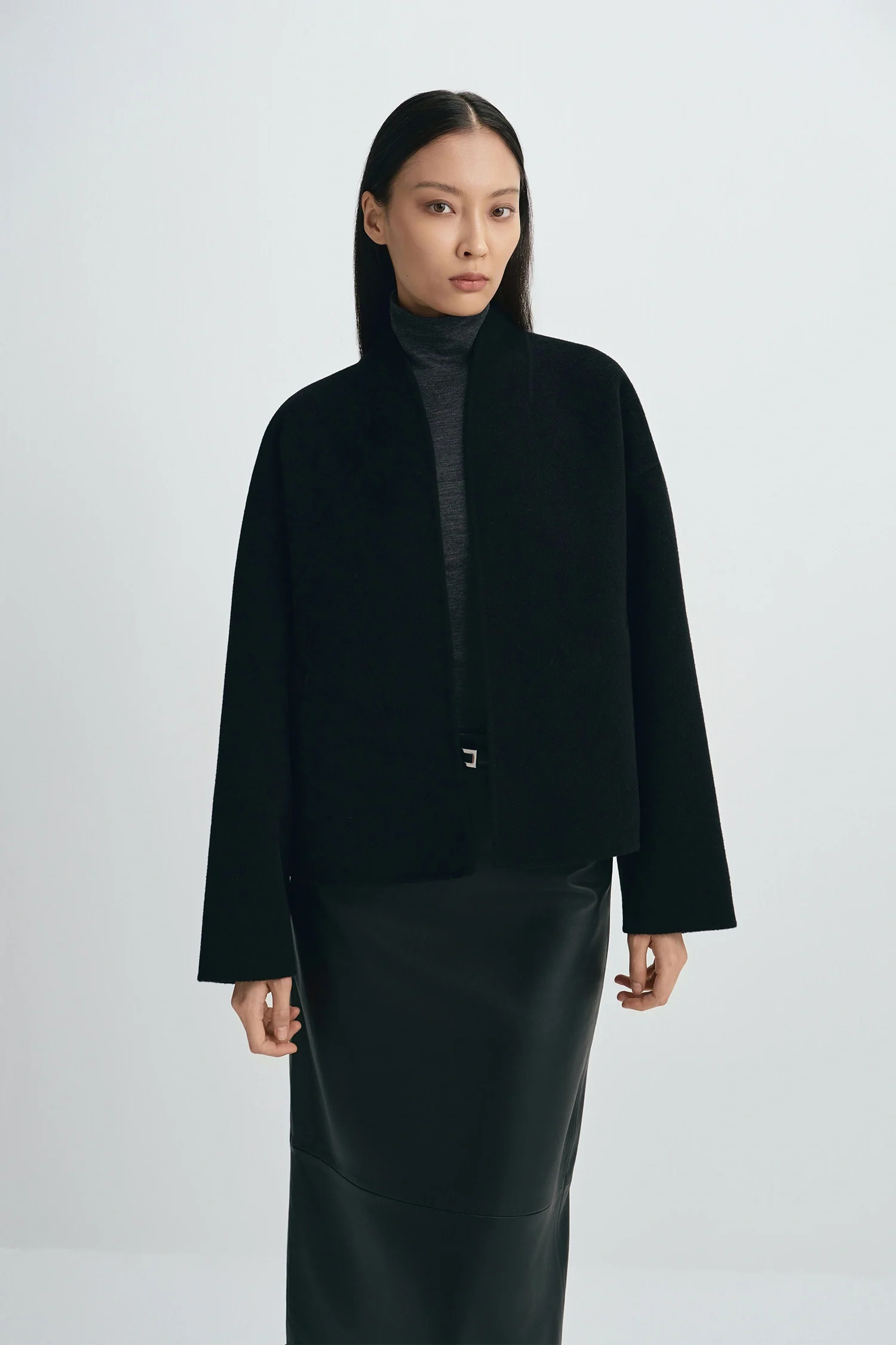 Jaurès Wool & Cashmere Blend Jacket in Black | Rue Sophie | Rue Sophie