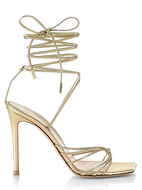 Metallic Leather Sandals | Saks Fifth Avenue