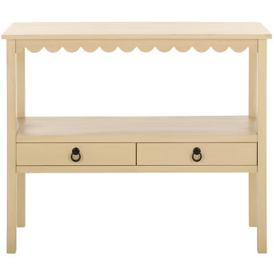 Haven Lower 2 Drawer Console - CNS5741A - Beige - Safavieh | Target