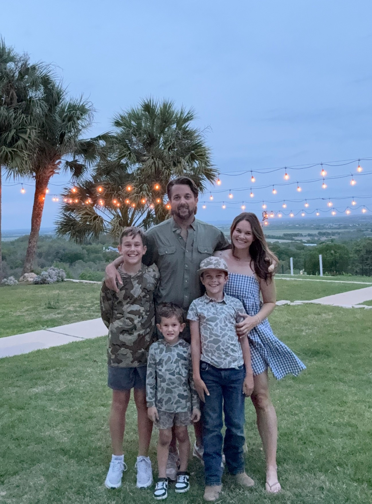 Dinner after hunting! True sizing in this gingham spring dress from Amazon! Boys are wearing @BURLEBO 

#LTKootd #LTKSaleAlert #LTKmomlife