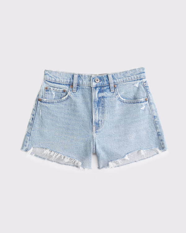High Rise 90s Cutoff Short | Abercrombie & Fitch (US)