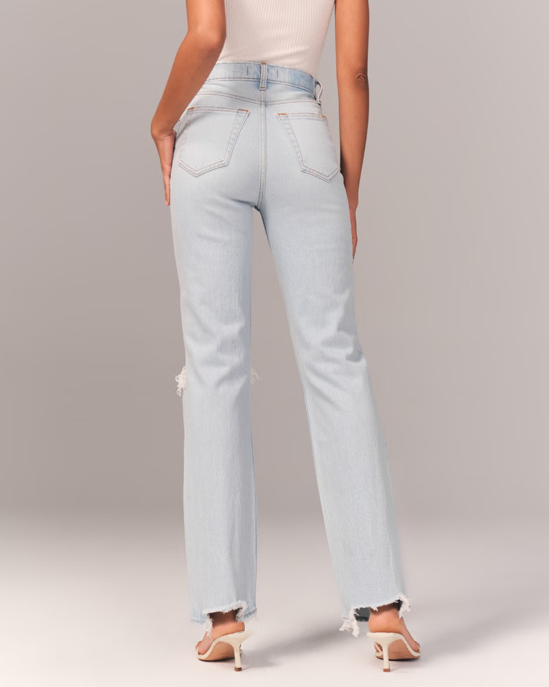 90s Ultra High Rise Straight Jeans | Abercrombie & Fitch (US)