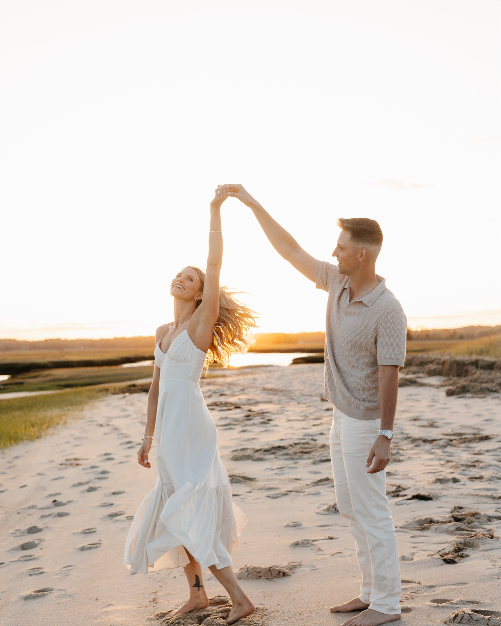 Beach Engagement shoot outfit inspo - his and hers 🩵

#LTKStyleTip #LTKWedding #LTKFindsUnder100