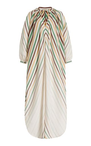 Touareg Oversized Striped Cotton Maxi Dress | Moda Operandi (Global)