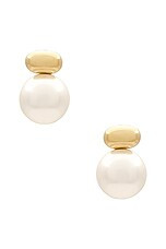 SHASHI Empress Pearl Earring in Gold & Pearl from Revolve.com | Revolve Clothing (Global)