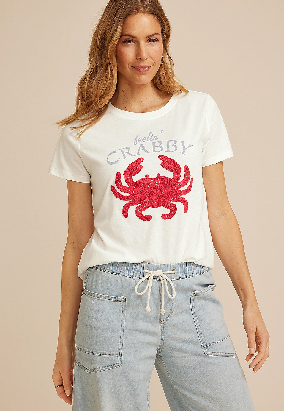 Feelin Crabby Classic Fit Graphic Tee | Maurices